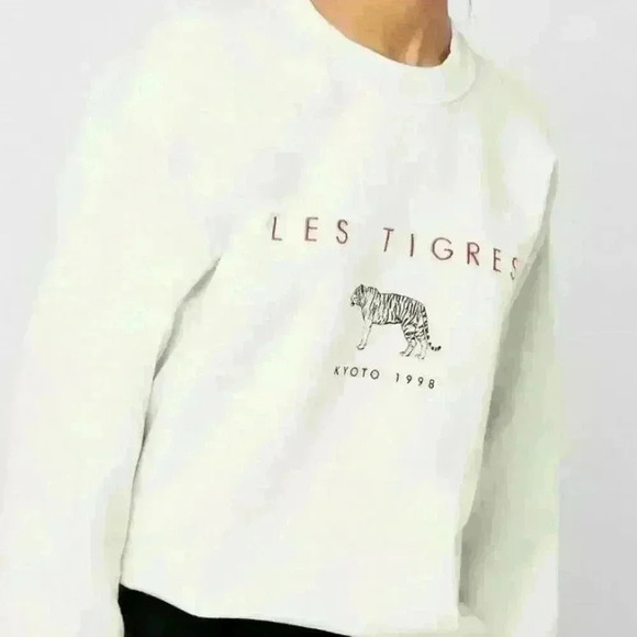 TOPSHOP Les Tigres Crewneck Embroidered Sweatshirt - Picture 11 of 15